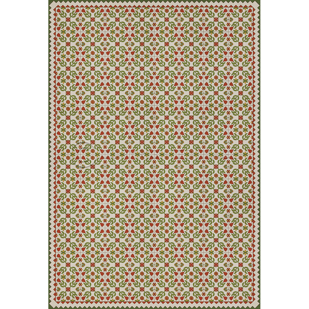 Floral Quilt Flowers in the Mirror 96x140