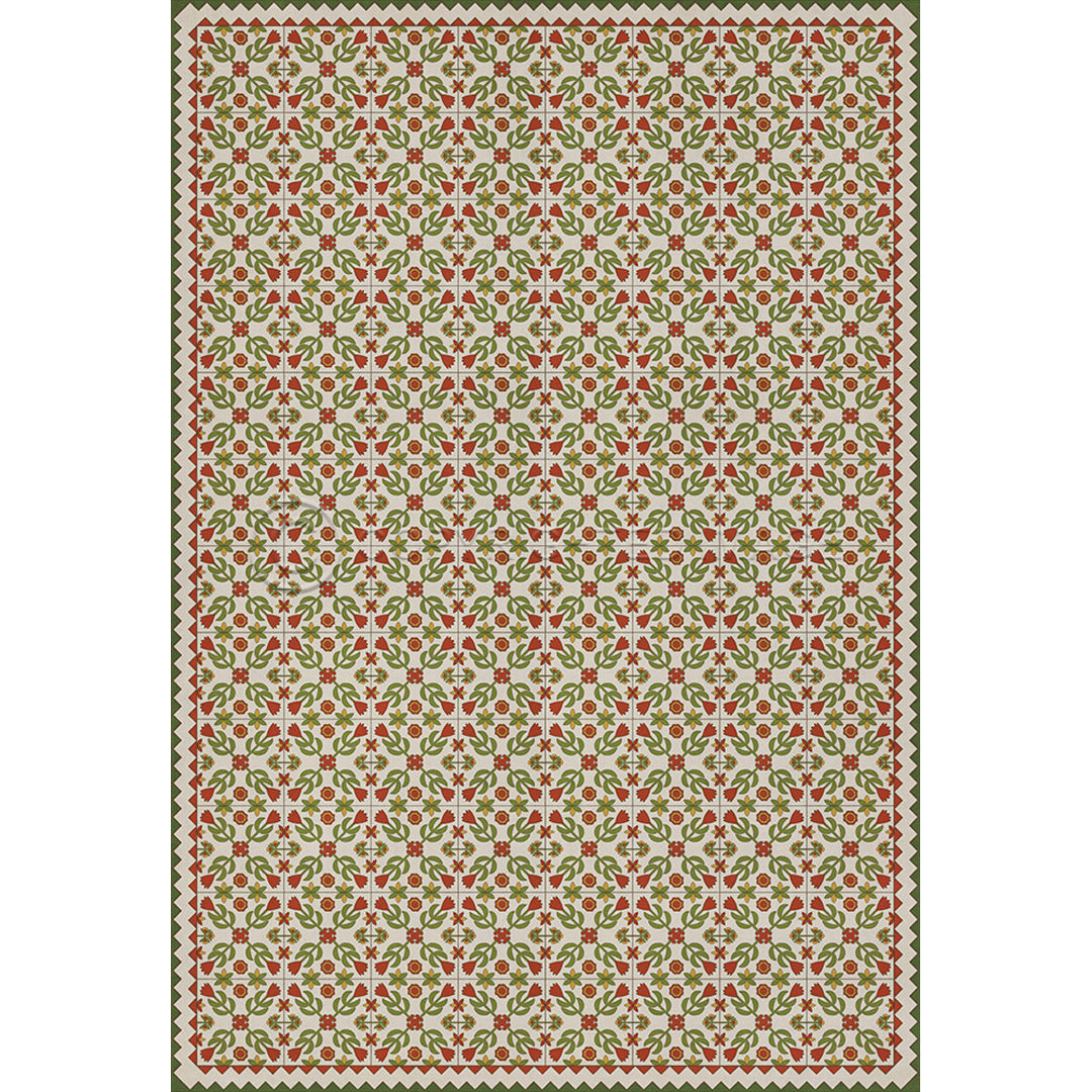 Floral Quilt Flowers in the Mirror 120x175