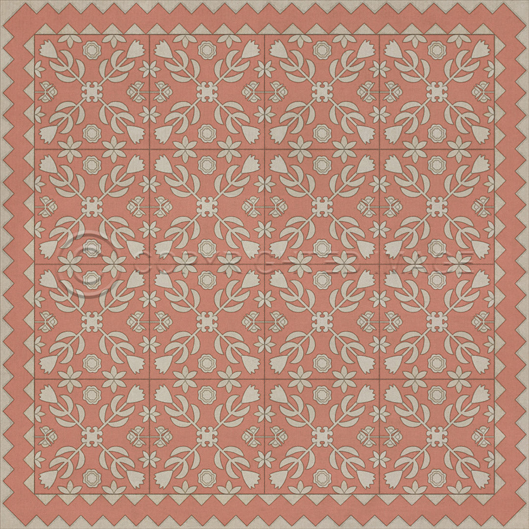 Floral Quilt The Portrait of a Lady 36x36