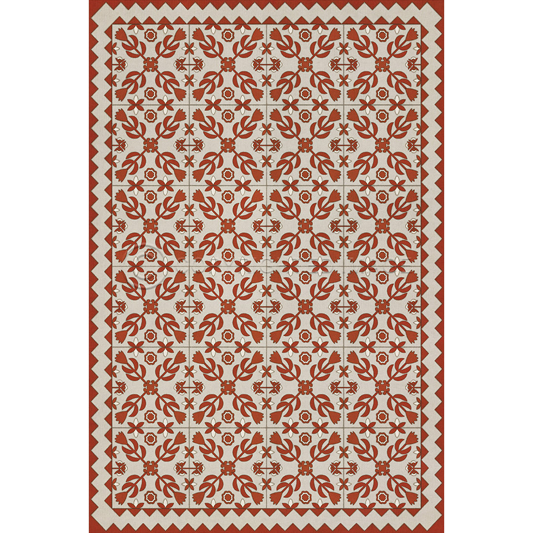 Floral Quilt This Old Village 20x30