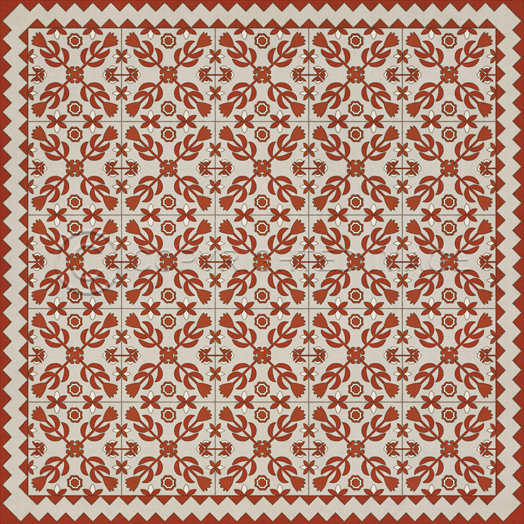 Floral Quilt This Old Village 48x48