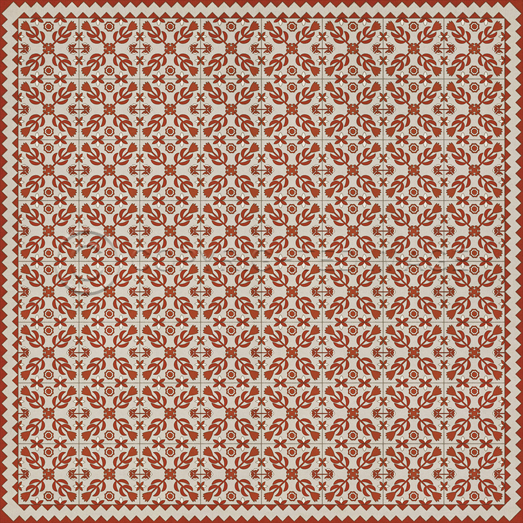 Floral Quilt This Old Village 96x96