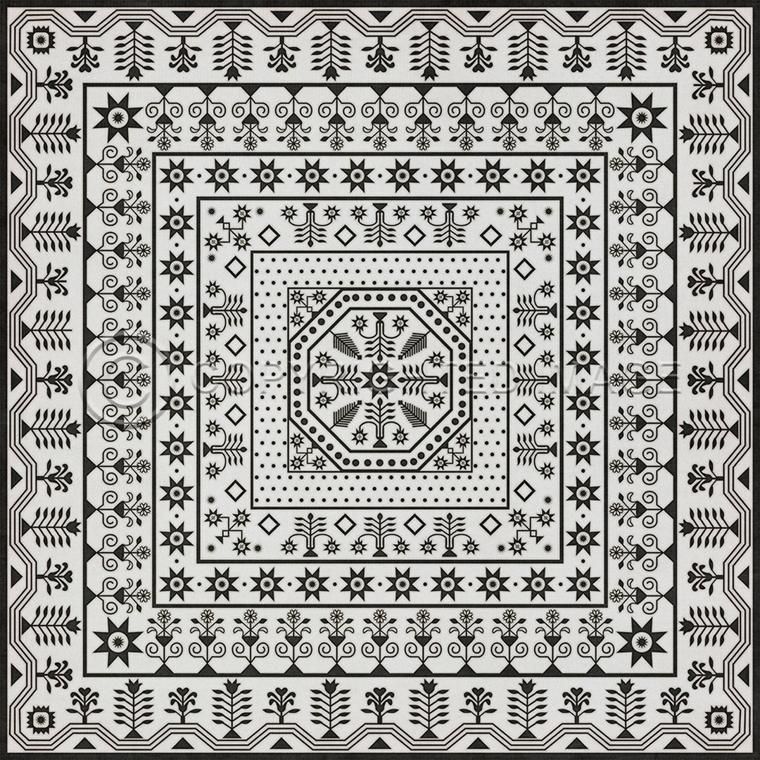 Whig Rose Winters Midnight 36x36