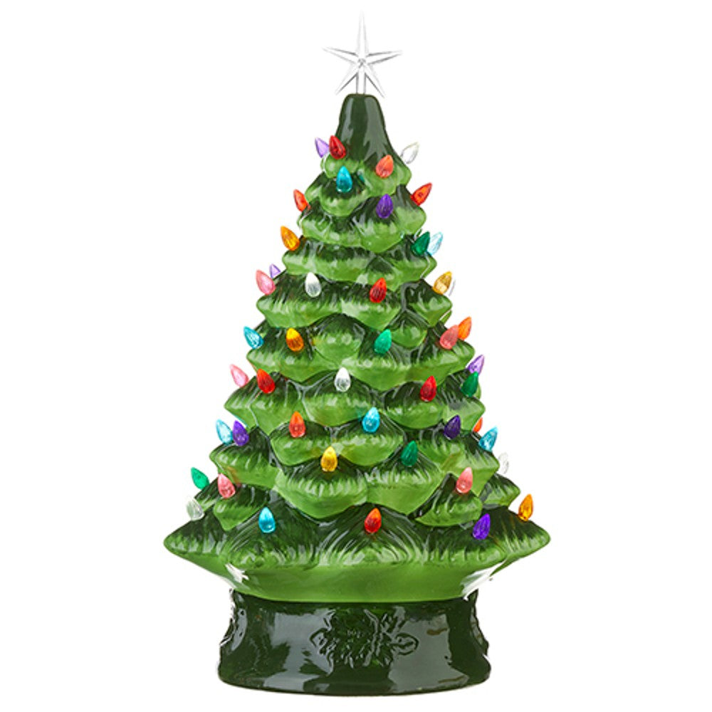 17" Vintage Lighted Tree