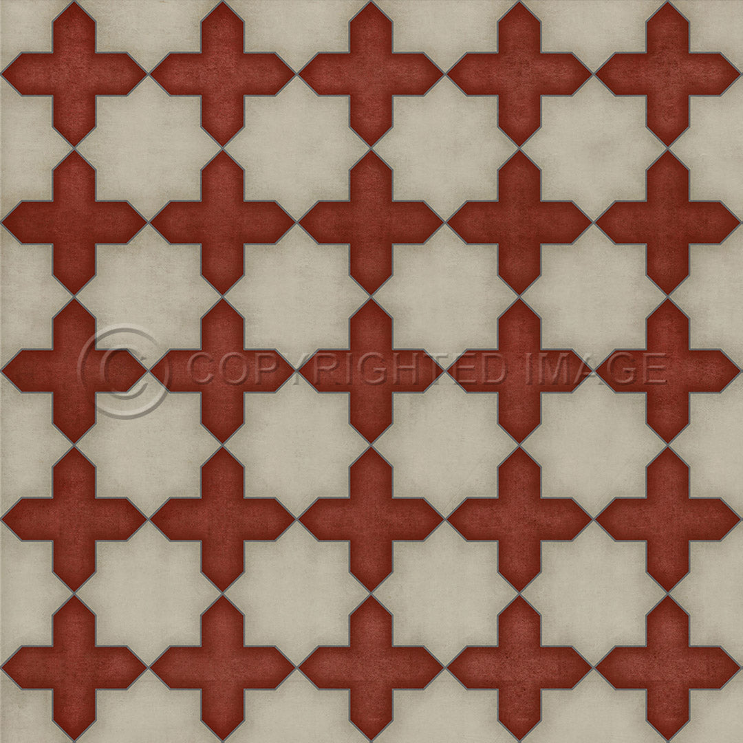 Pattern 23 Dressed in Scarlet 36x36