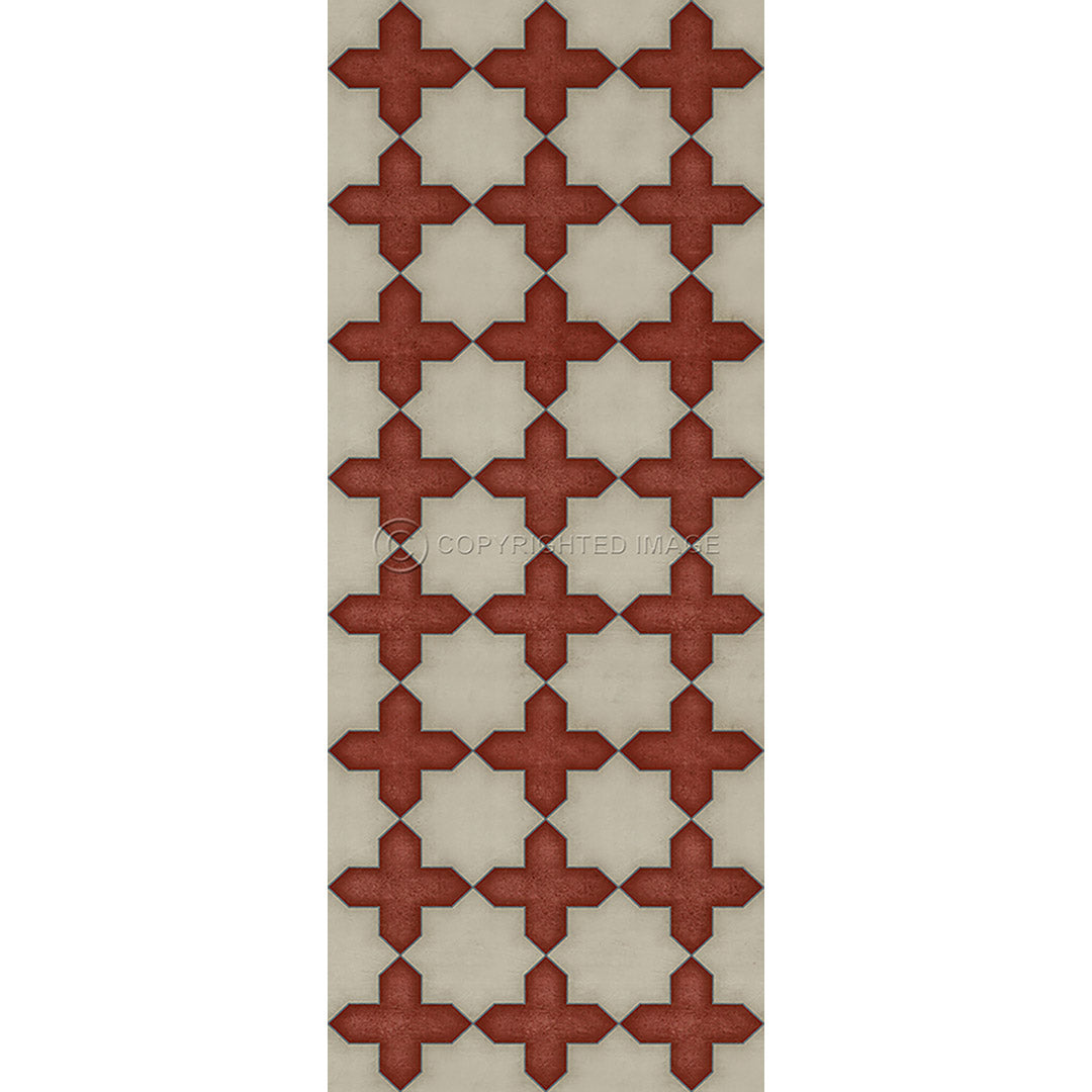 Pattern 23 Dressed in Scarlet 36x90