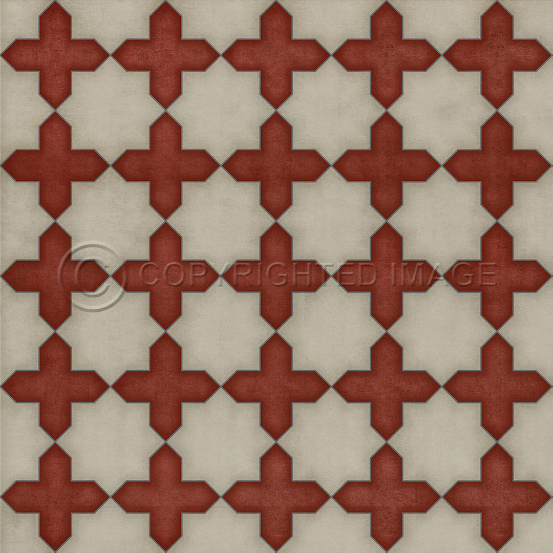 Pattern 23 Dressed in Scarlet 48x48