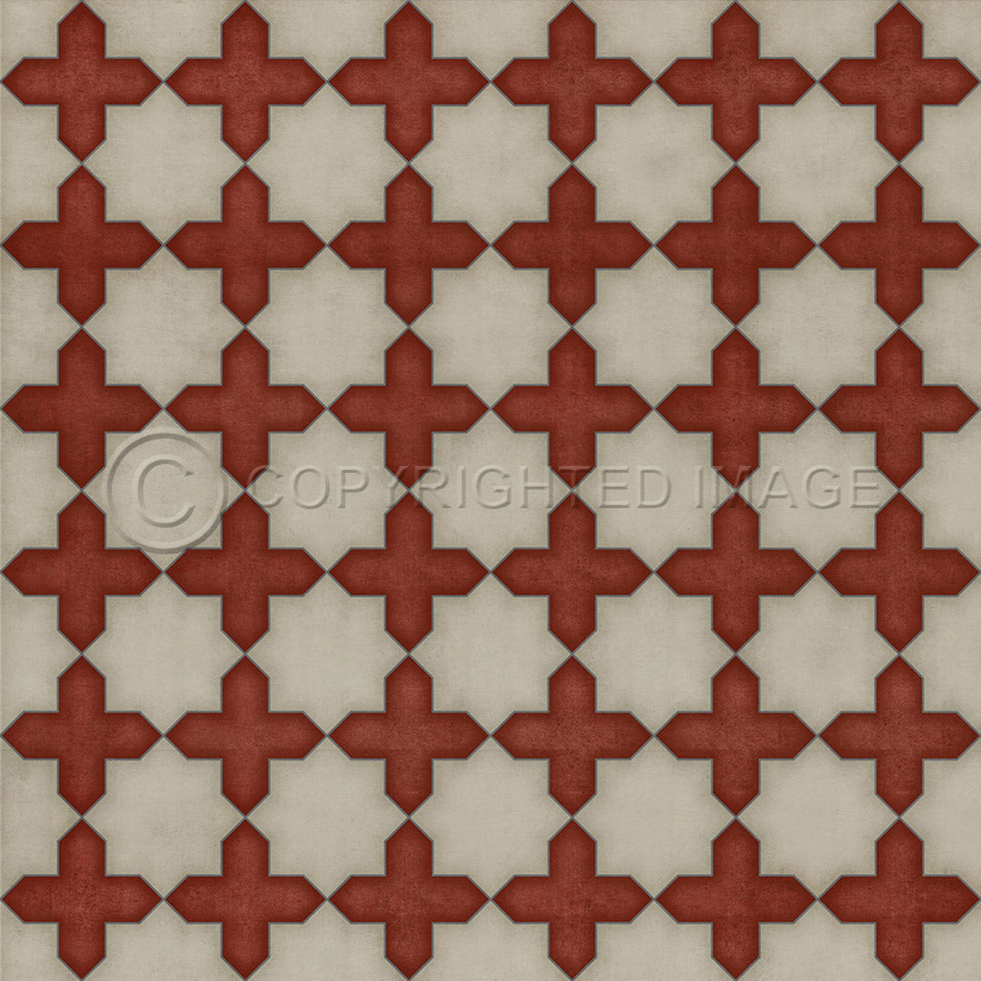 Pattern 23 Dressed in Scarlet 72x72