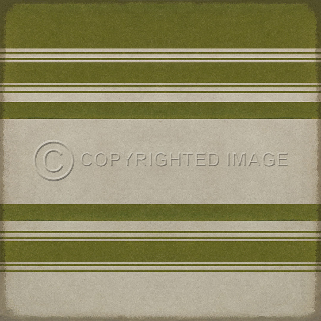 Pattern 50 Organic Stripes Green and White 36x36