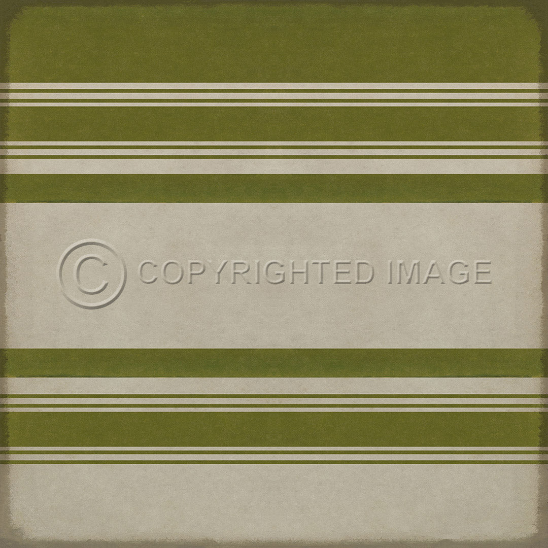 Pattern 50 Organic Stripes Green and White    60x60