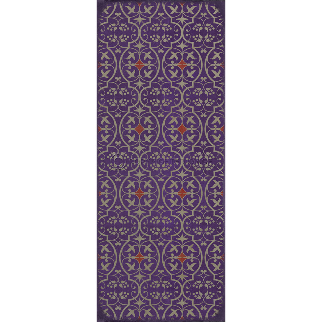 Pattern 51 I Shall Wear Purple 36x90