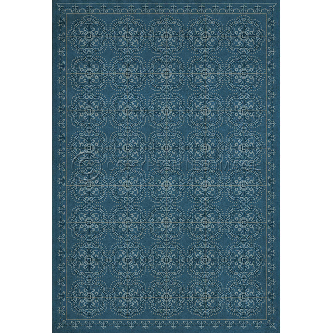Pattern 28 Dark Blue Waters 52x76