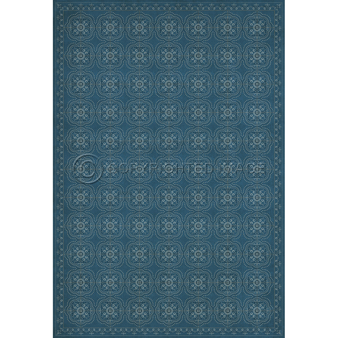 Pattern 28 Dark Blue Waters 96x140