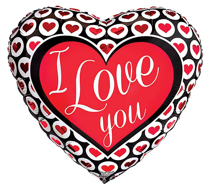 I Love You Heart Icons Balloon