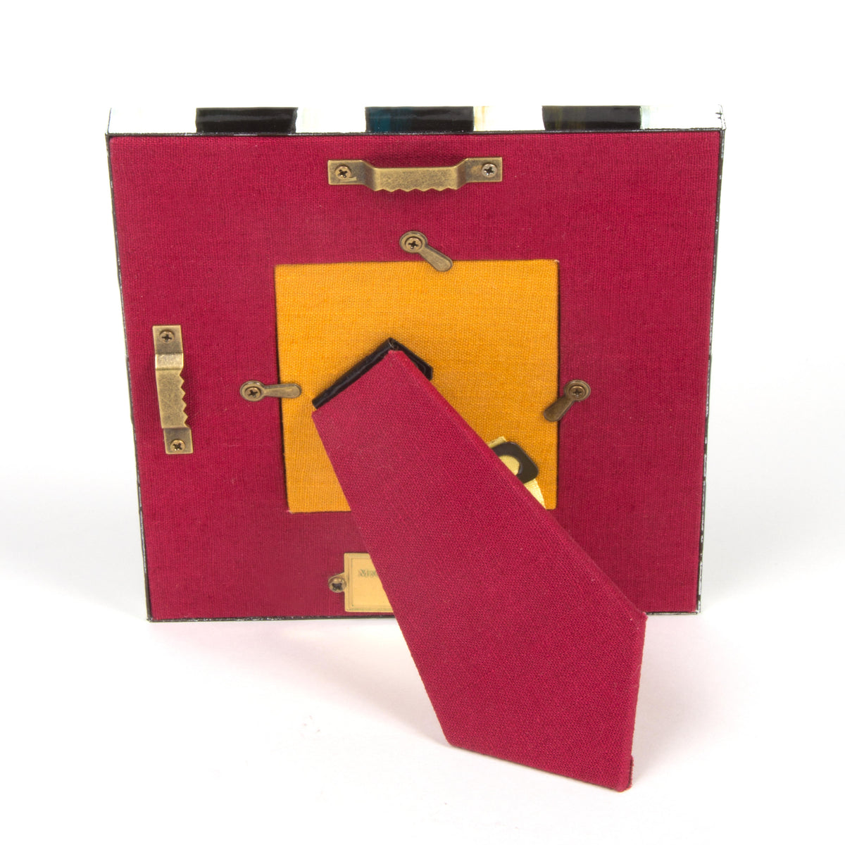 Courtly Check Enamel Frame - 2.5in. x 3in.