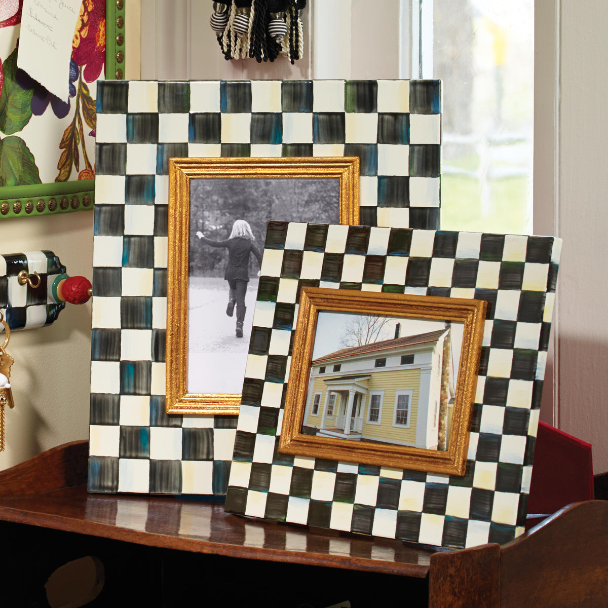 Courtly Check Enamel Frame - 5in. x 7in.