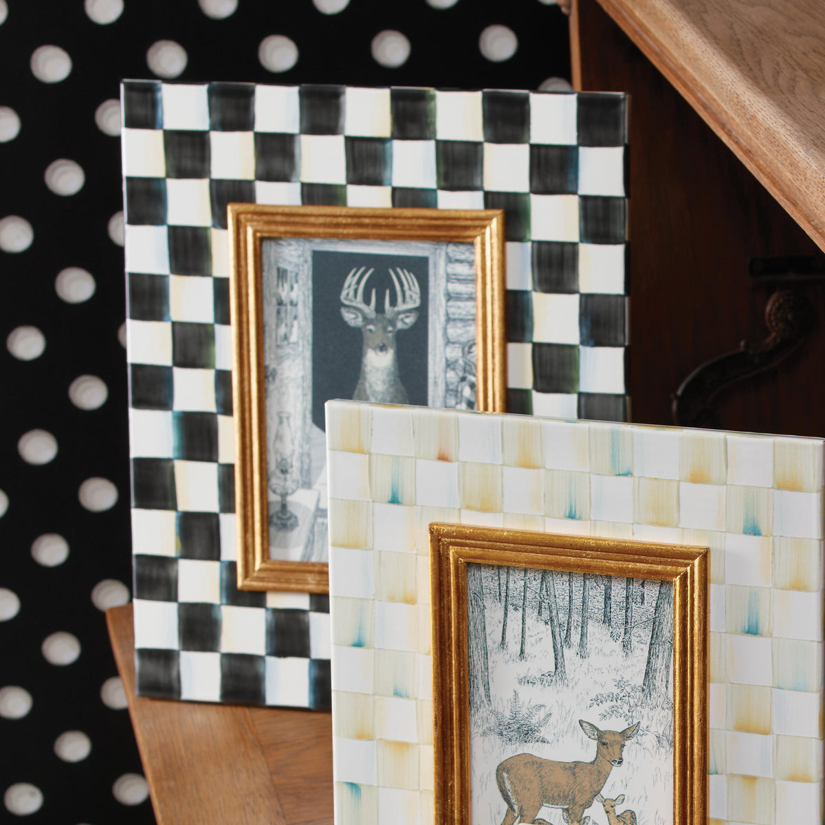 Courtly Check Enamel Frame - 5in. x 7in.