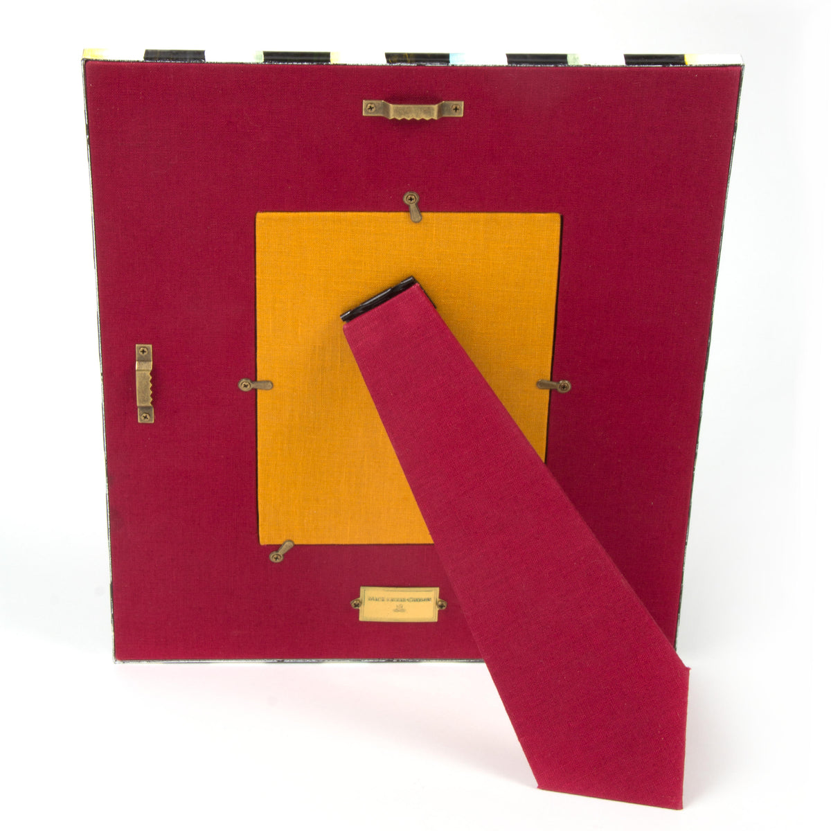 Courtly Check Enamel Frame - 5in. x 7in.