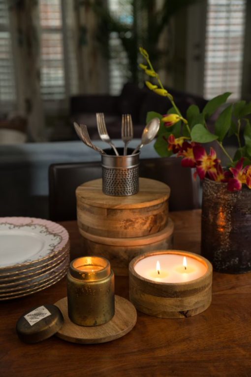 Hammered Thimble Cup Candle