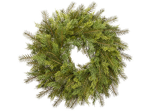 24" Cedar Pine Wreath