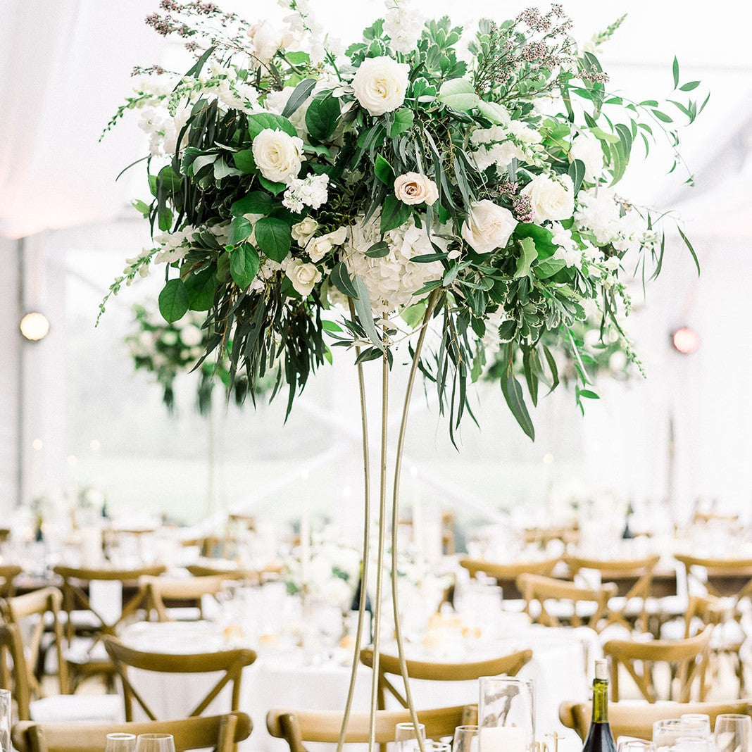 Wedding Flower Stand - Gold