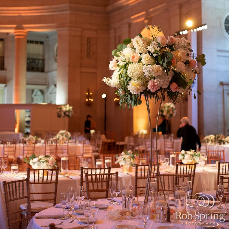 Wedding Flower Stand - Gold