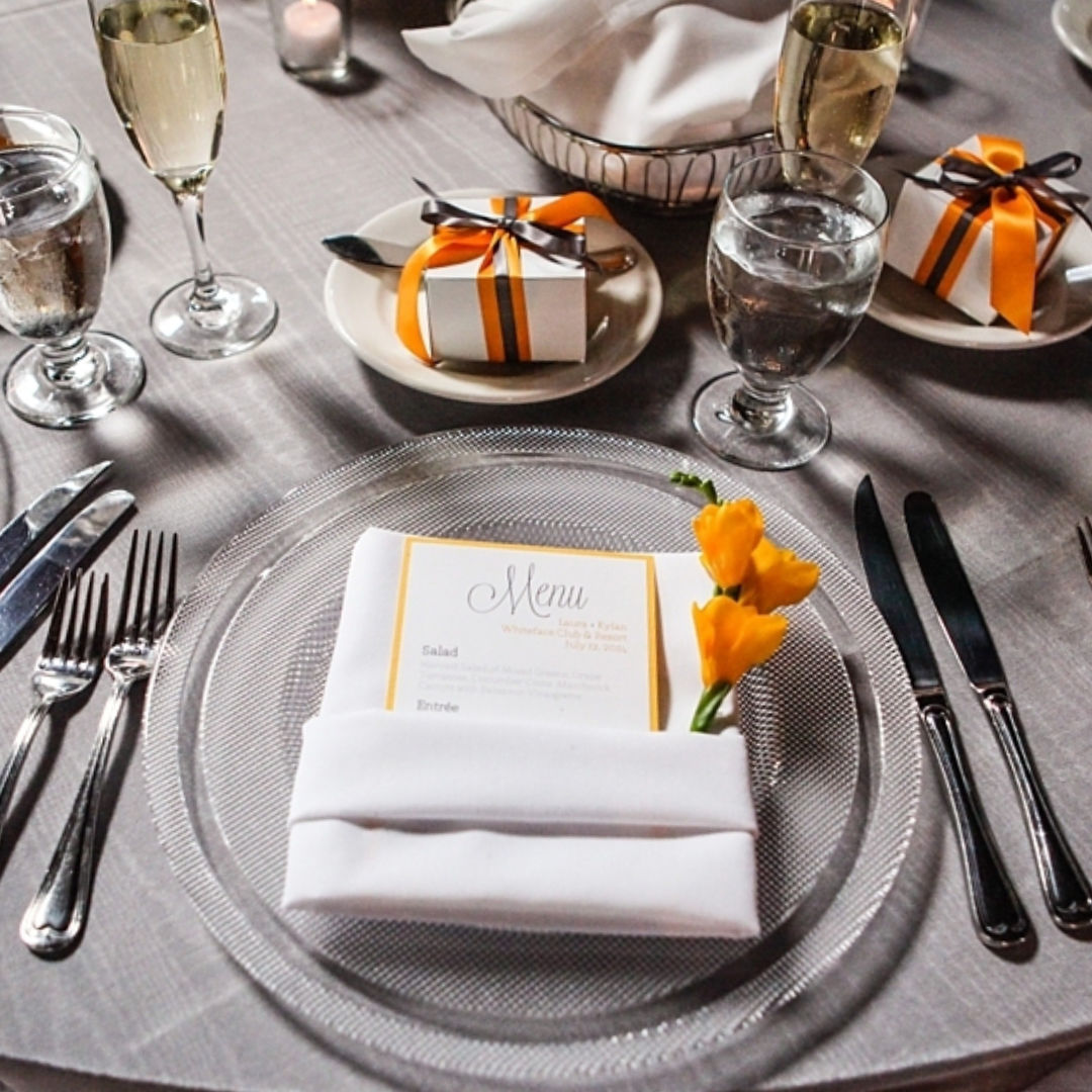 Crystal Linen Charger Plates