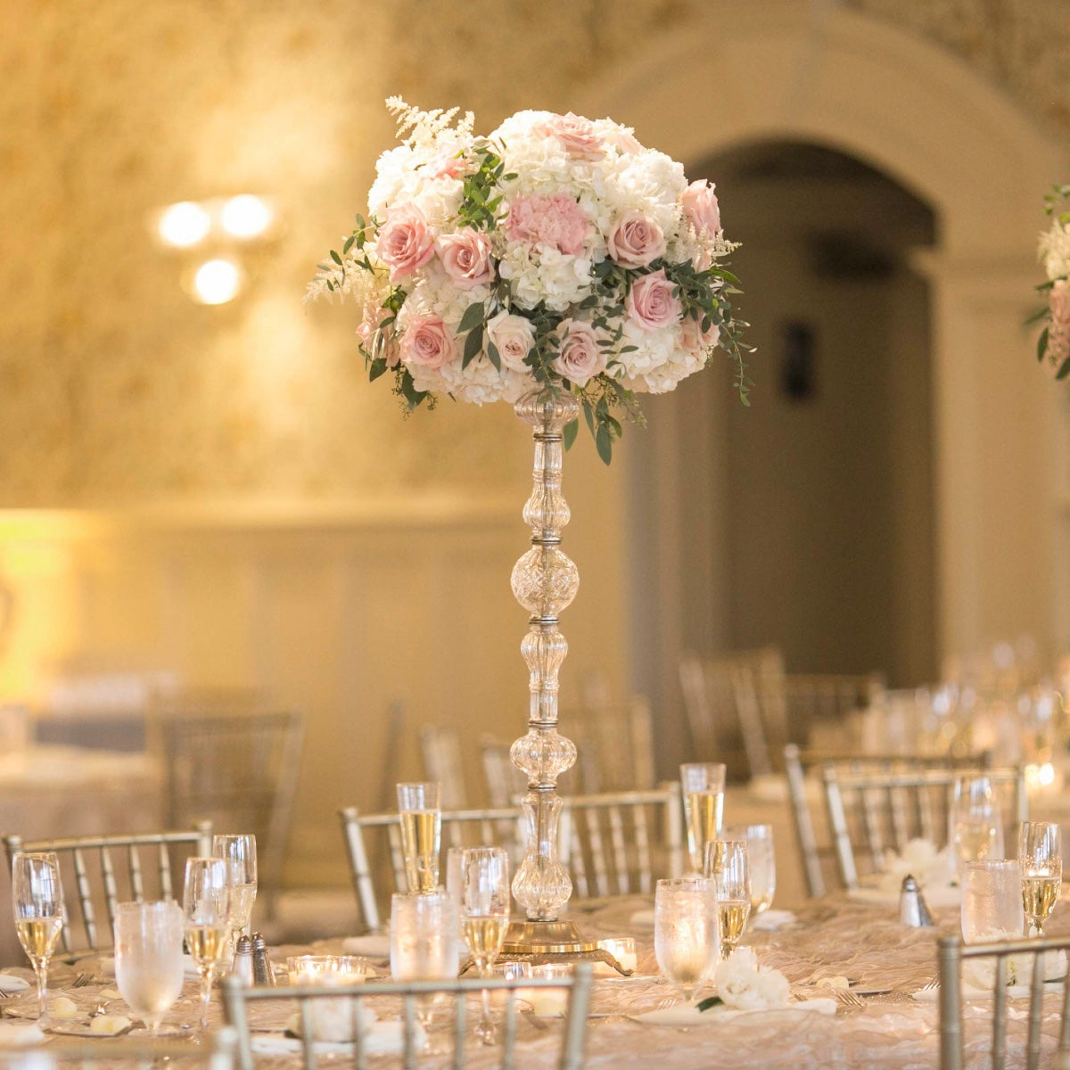 Wedding Flowers Stand - Crystal