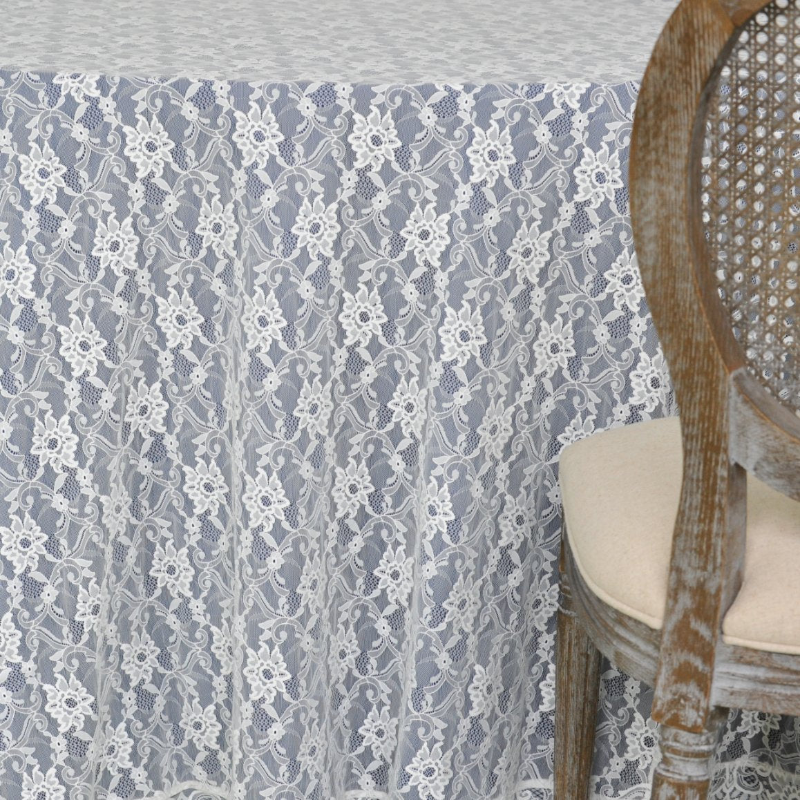 White Embroidery Tablecoth