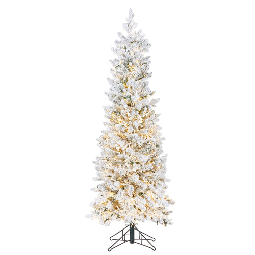 Flocked Alpine Fir Tree