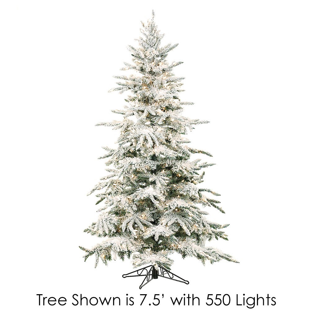 9' Flocked Mountain Pine