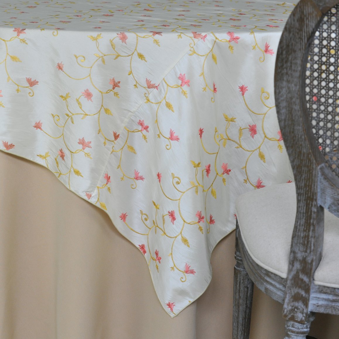Gold Convolvulus Tablecoth