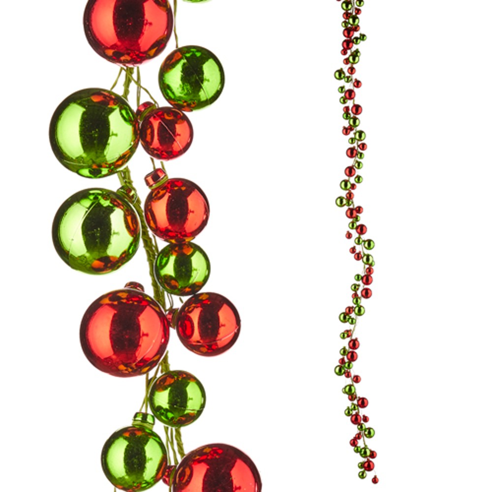 Red and Green Ball Garland