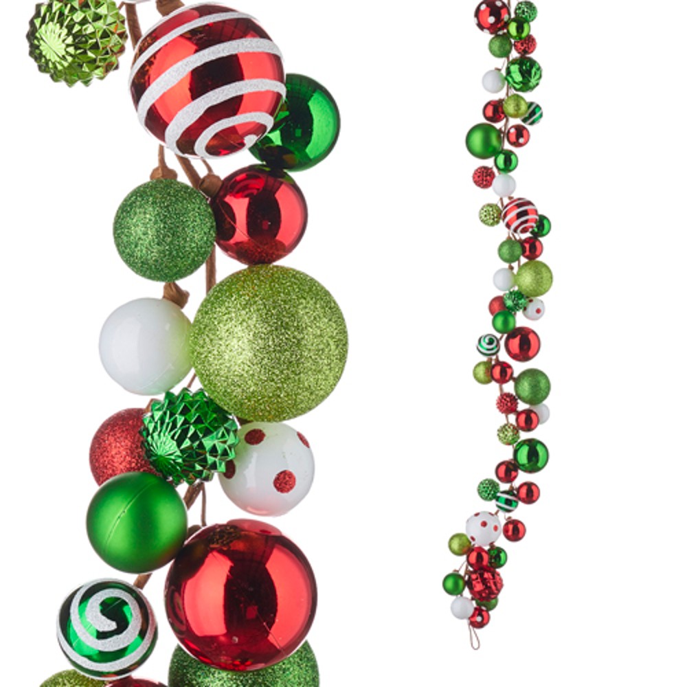 4' Ball Ornament Garland