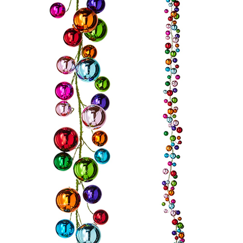 6' Multi-Colored Ball Garland