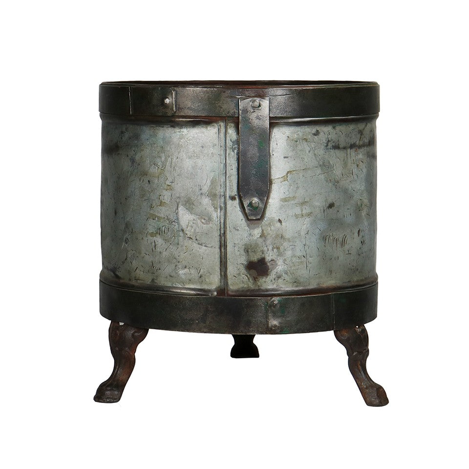 Galvanized Planter w/ Feet