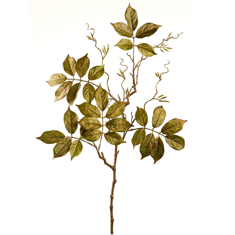 Glitter Wisteria leaf spray