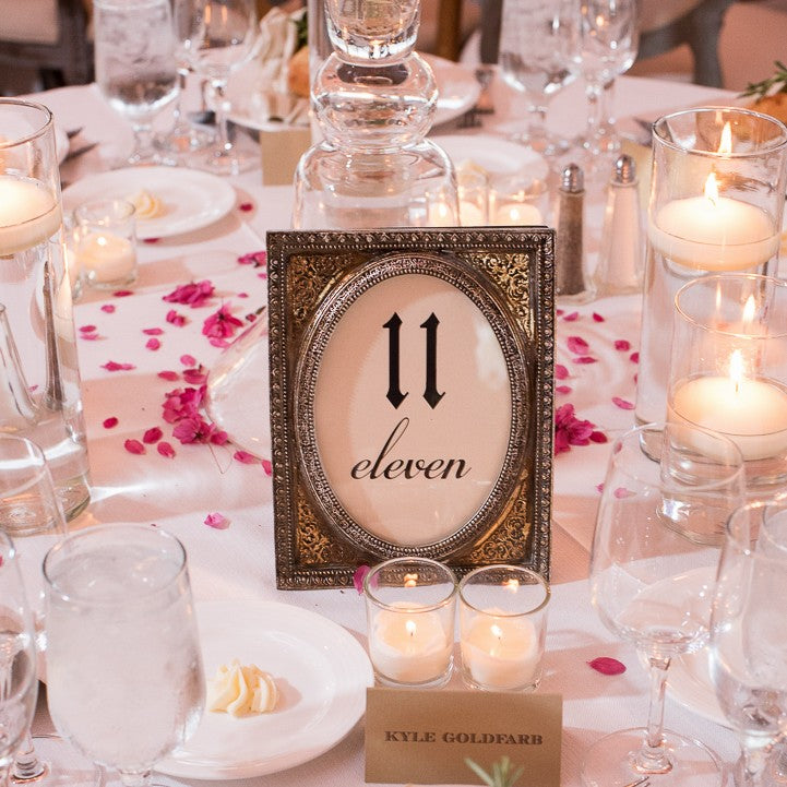 Gold Classic Frame - Table Numbers