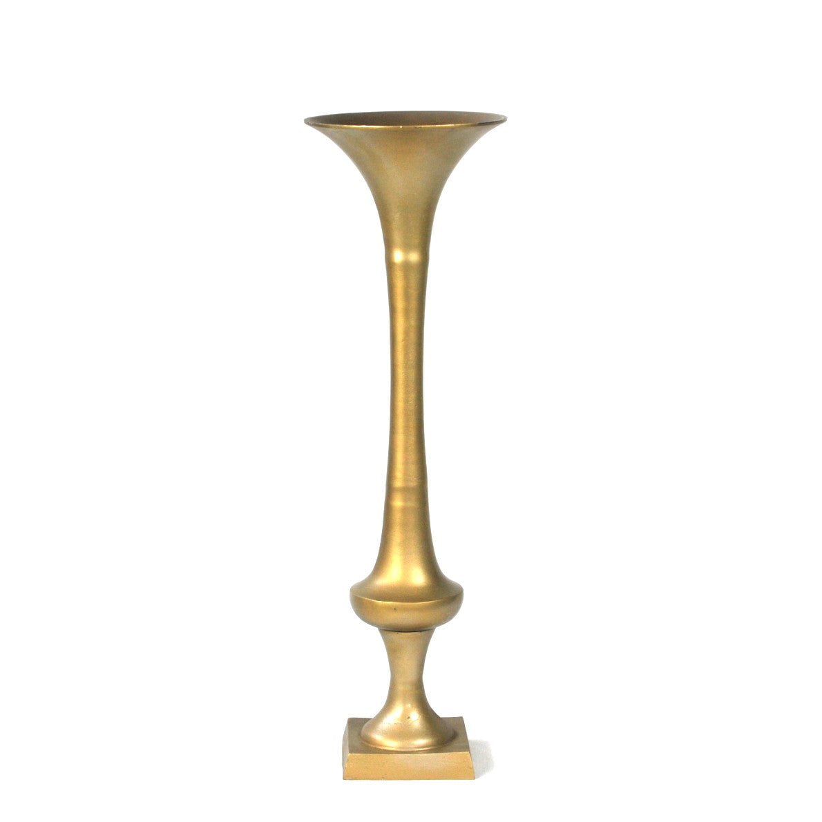Wedding Flowers Trumpet Stand - Brass