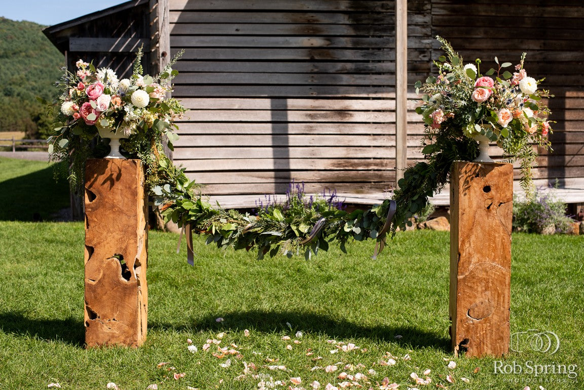 Square Wood Pedestal