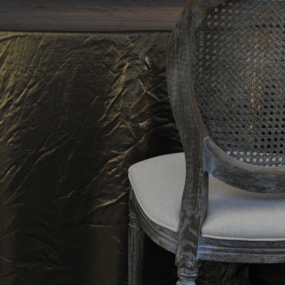 Cedar Metallic Tablecoth