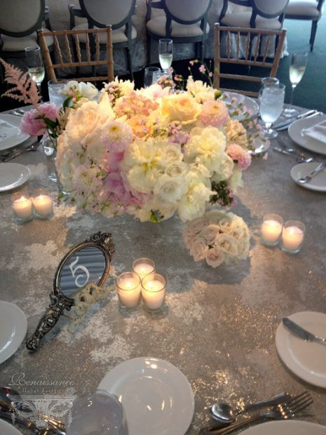 Oval Hand Mirror - Table Numbers