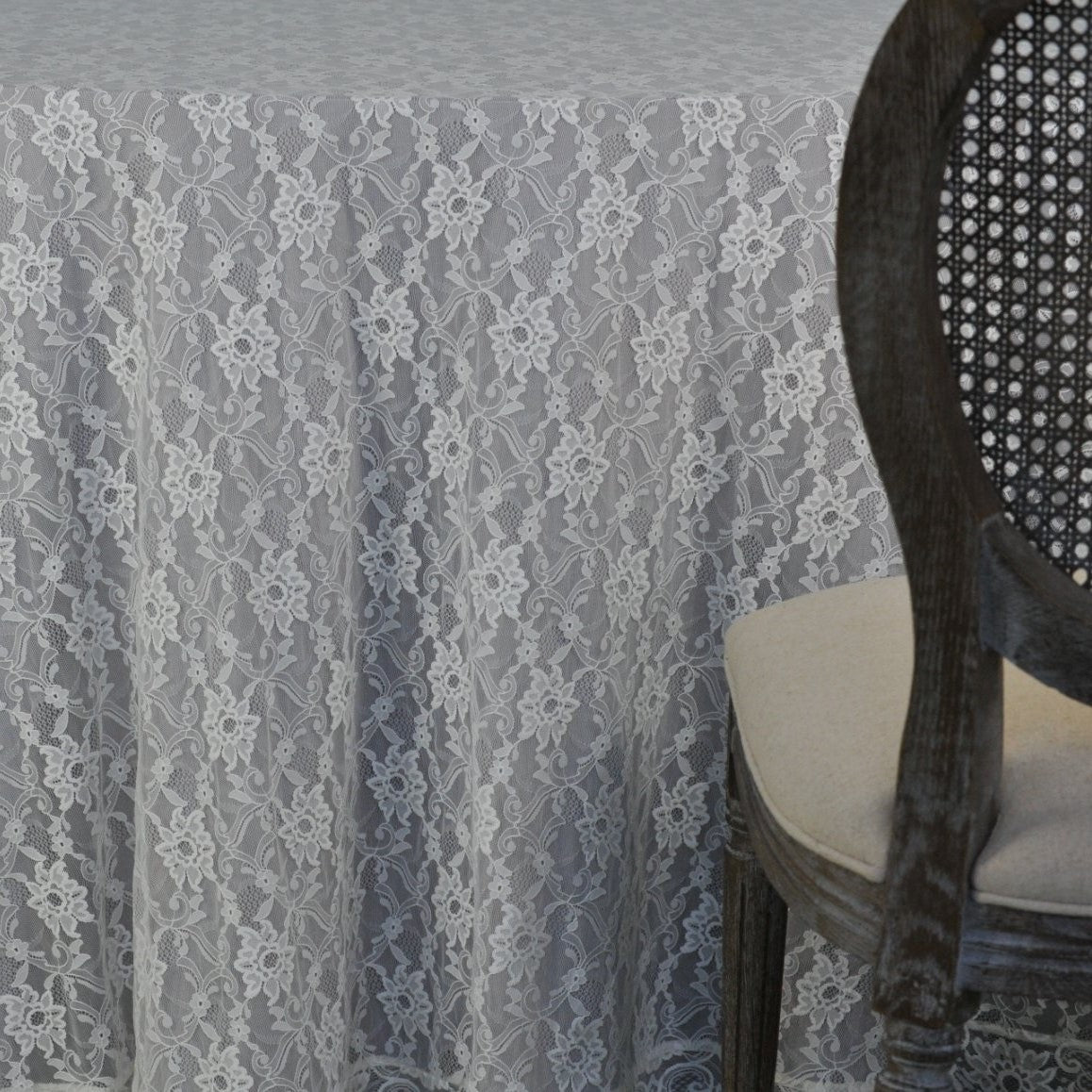 White Embroidery Tablecoth