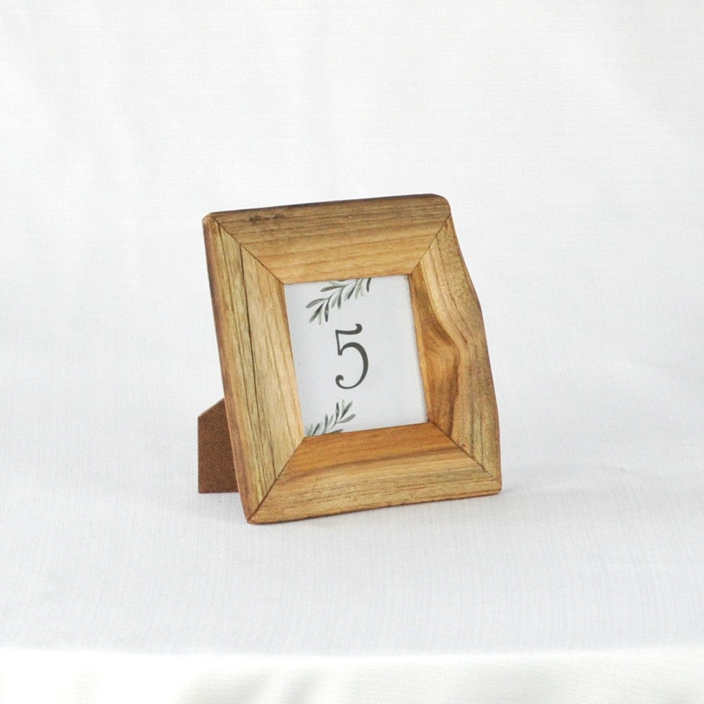 Square Wood Frame - Table Numbers