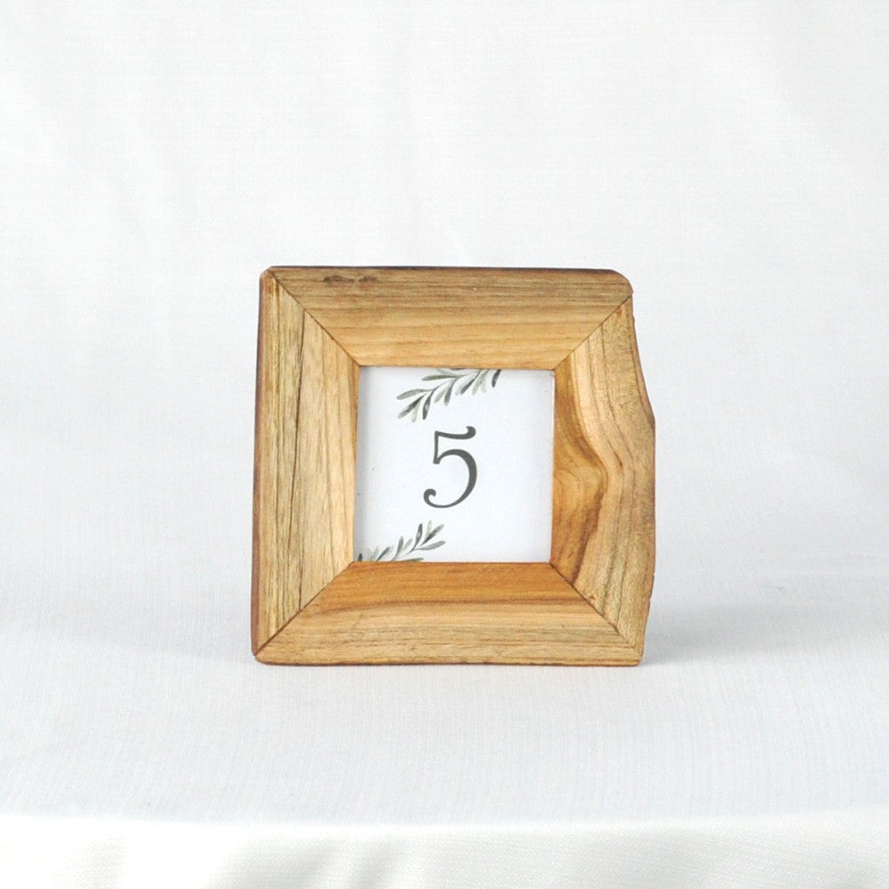 Square Wood Frame - Table Numbers
