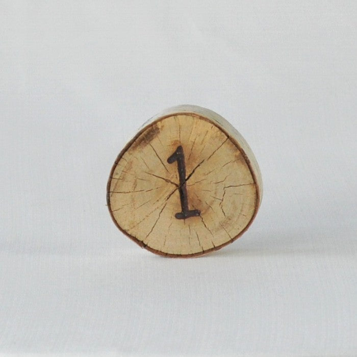 Wood Slice - Table Numbers