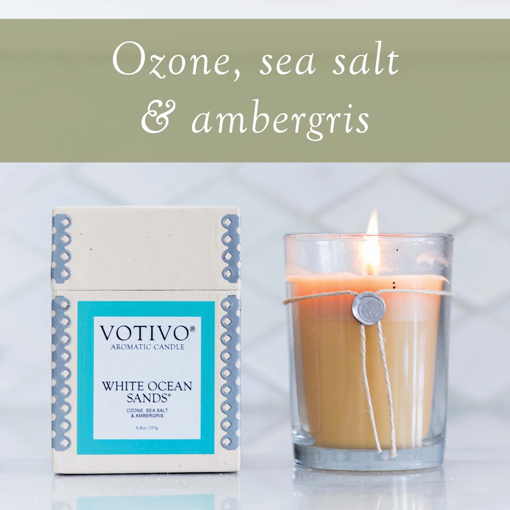 Aromatic Candle White Ocean Sands