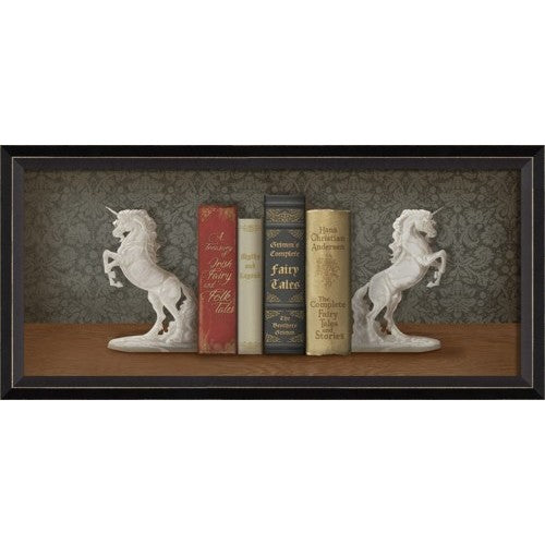 White Unicorn Bookends