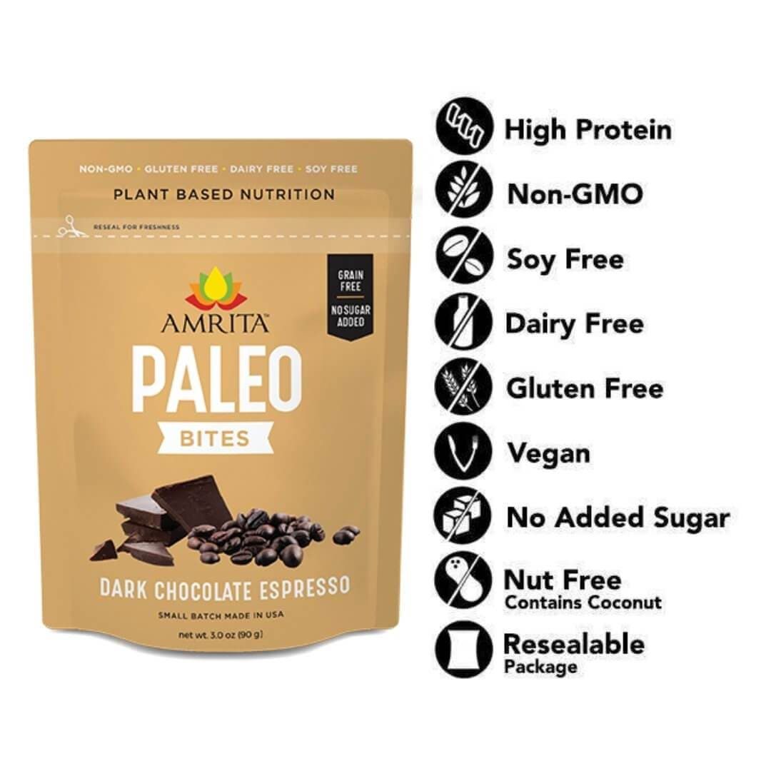 Dark Chocolate Espresso Paleo Bites