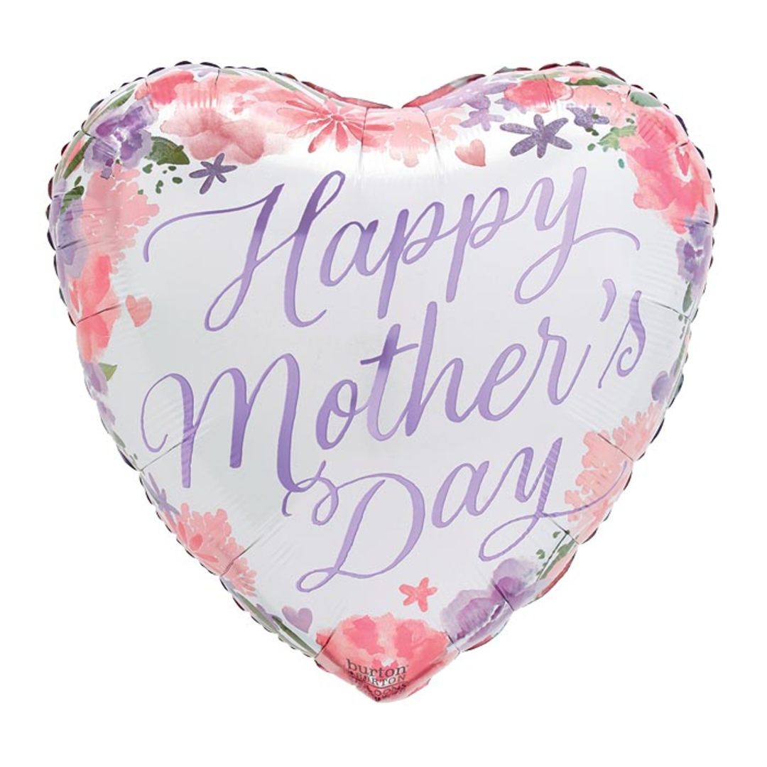 Mother's Day Floral Charm Heart